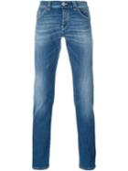 Dondup Straight Leg Jeans, Men's, Size: 31/34, Blue, Cotton/polyester
