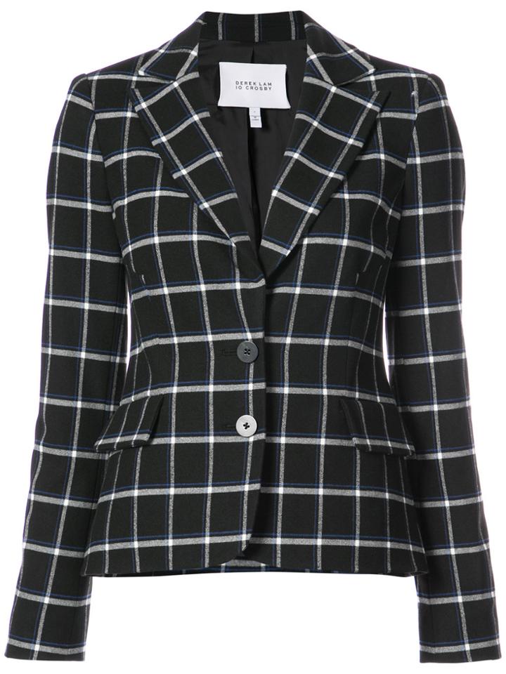 Derek Lam 10 Crosby Blazer With Elbow Patches - Black