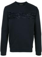 D'urban Masked Front Logo Sweatshirt - Blue
