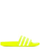 Adidas Stripe Detail Slides - Yellow
