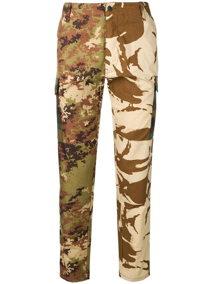 Kappa Camouflage Cargo Pocket Trousers - Green