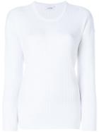 Courrèges Ribbed Sweater - White