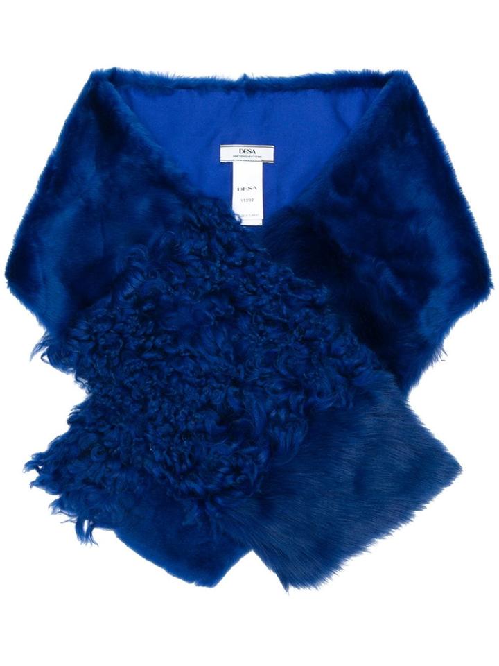 Desa 1972 Textured Scarf - Blue