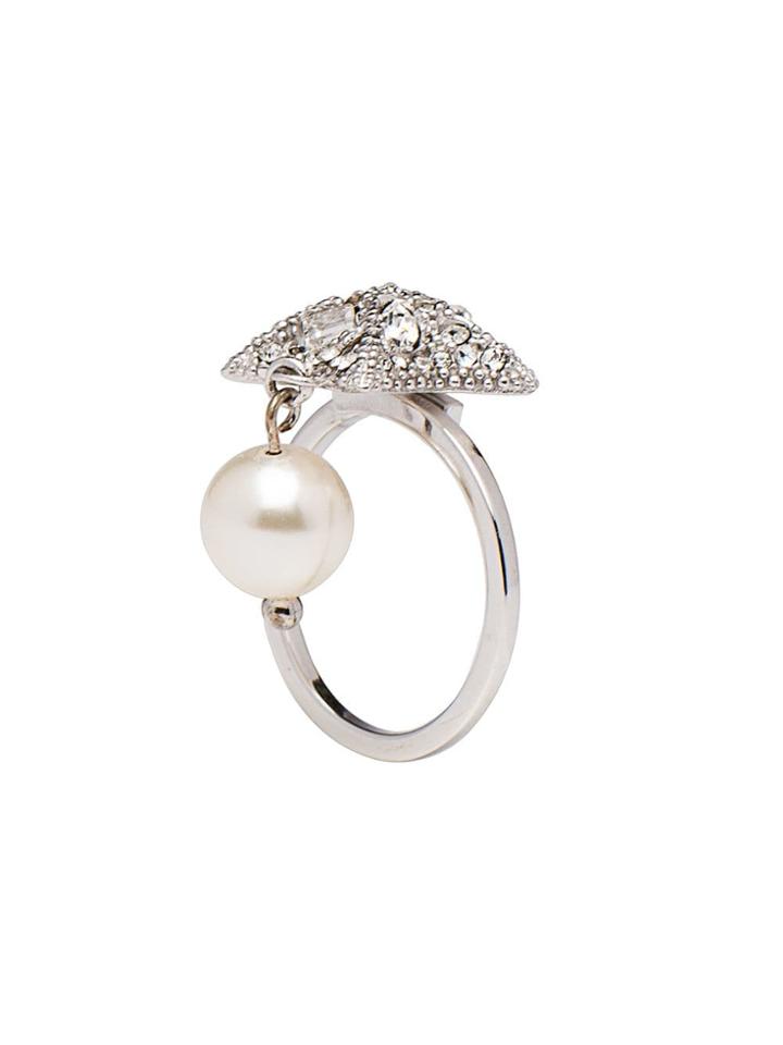Miu Miu Embellished Star Ring - Metallic