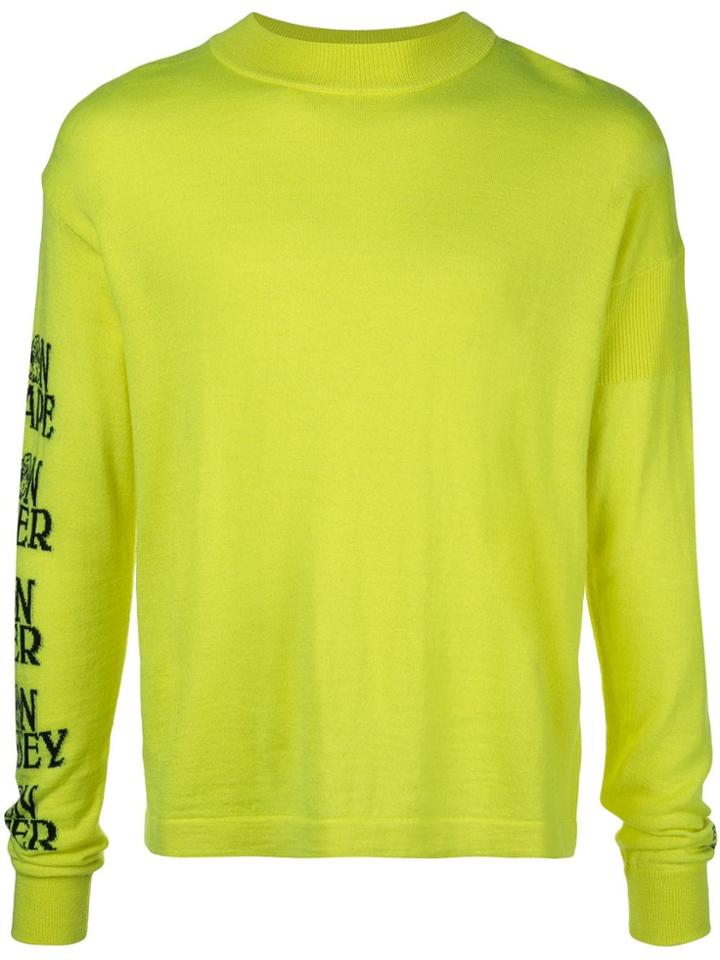 Calvin Klein Jeans Est. 1978 Moon Odyssey Intarsia Jumper - Yellow