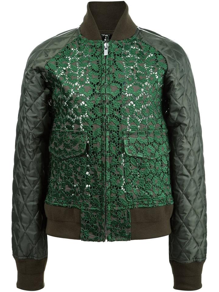 Sacai Lace Panel Bomber Jacket