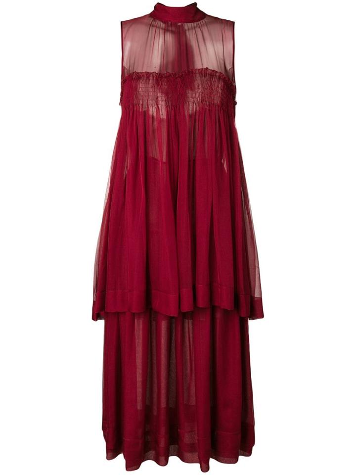 Rochas Flared Sleeveless Dress