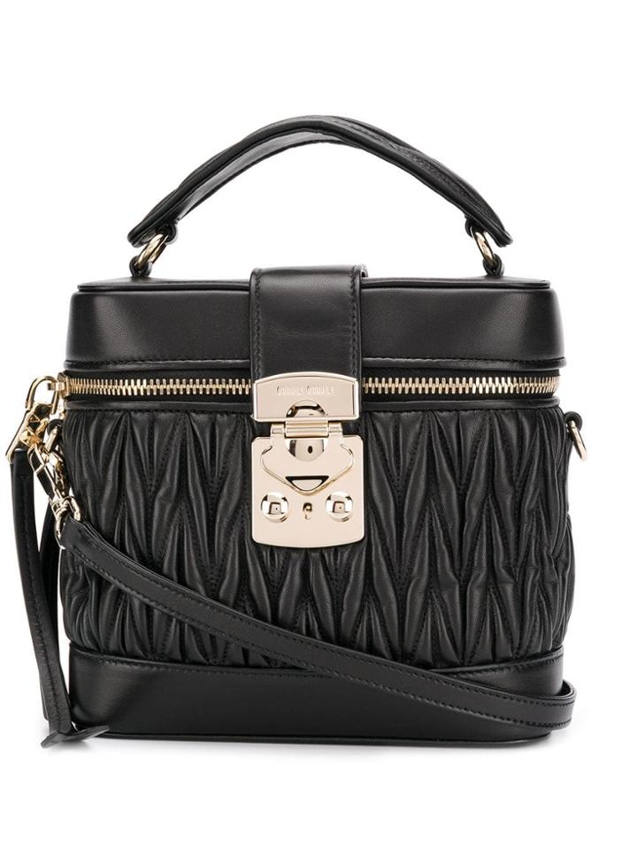 Miu Miu Structured Crossbody Bag - Black