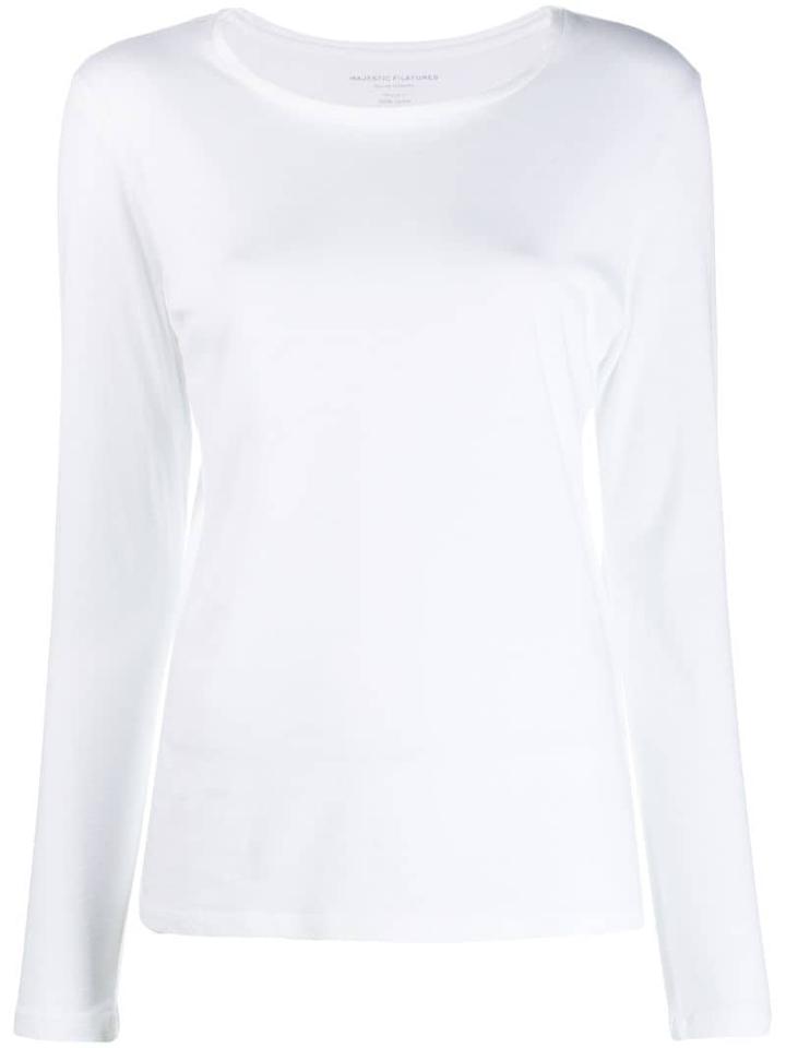 Majestic Filatures Basic Longsleeved T-shirt - White