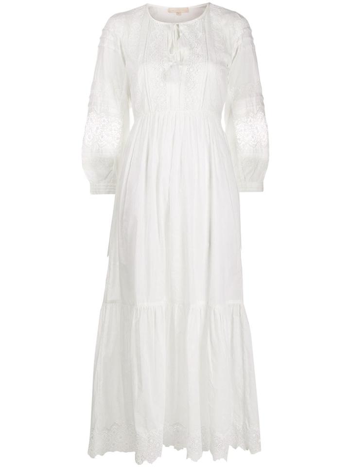 Vanessa Bruno Embroidered Detail Day Dress - White
