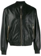 Versace Jeans Couture Logo Patch Bomber Jacket - Black