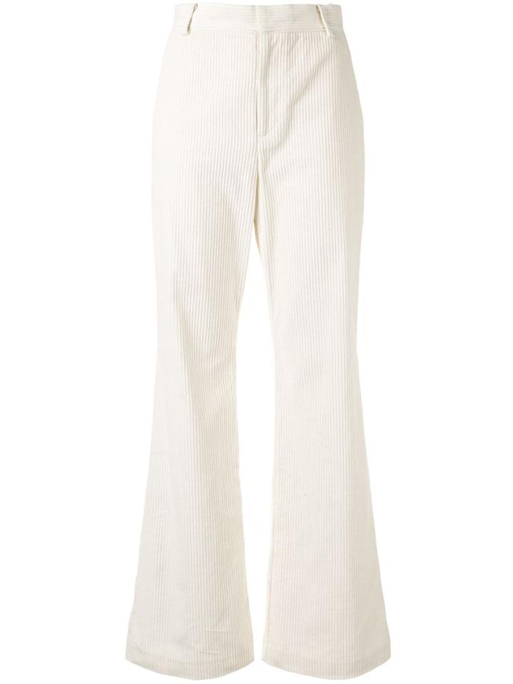 Nobody Denim Wide-leg Tailored Trousers - White