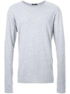 Bassike Long Sleeve T-shirt, Men's, Size: Small, Grey, Organic Cotton