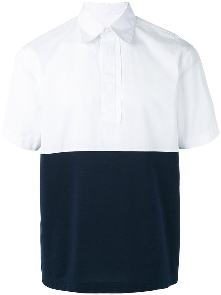 Marni - Short Sleeve Colour Block Shirt - Men - Cotton - 46, White, Cotton