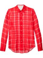 Paul Smith Checked Shirt, Men's, Size: M, Red, Cotton/silk
