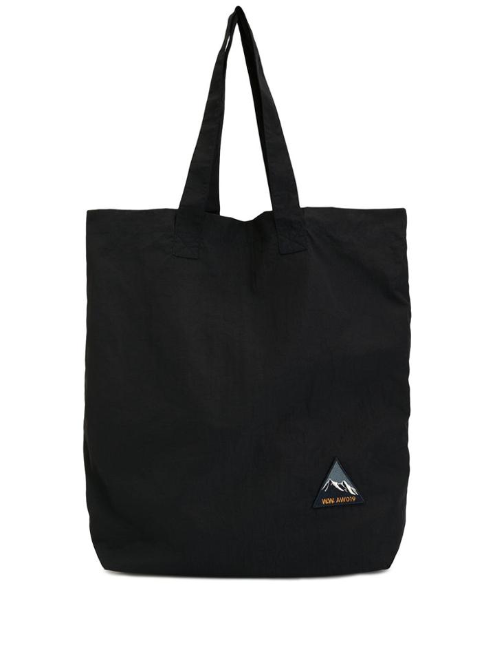 Wood Wood Graphic Patch Tote Bag - Blue