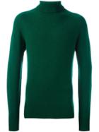 Ymc Roll Neck Pullover, Men's, Size: Medium, Green, Cashmere/merino