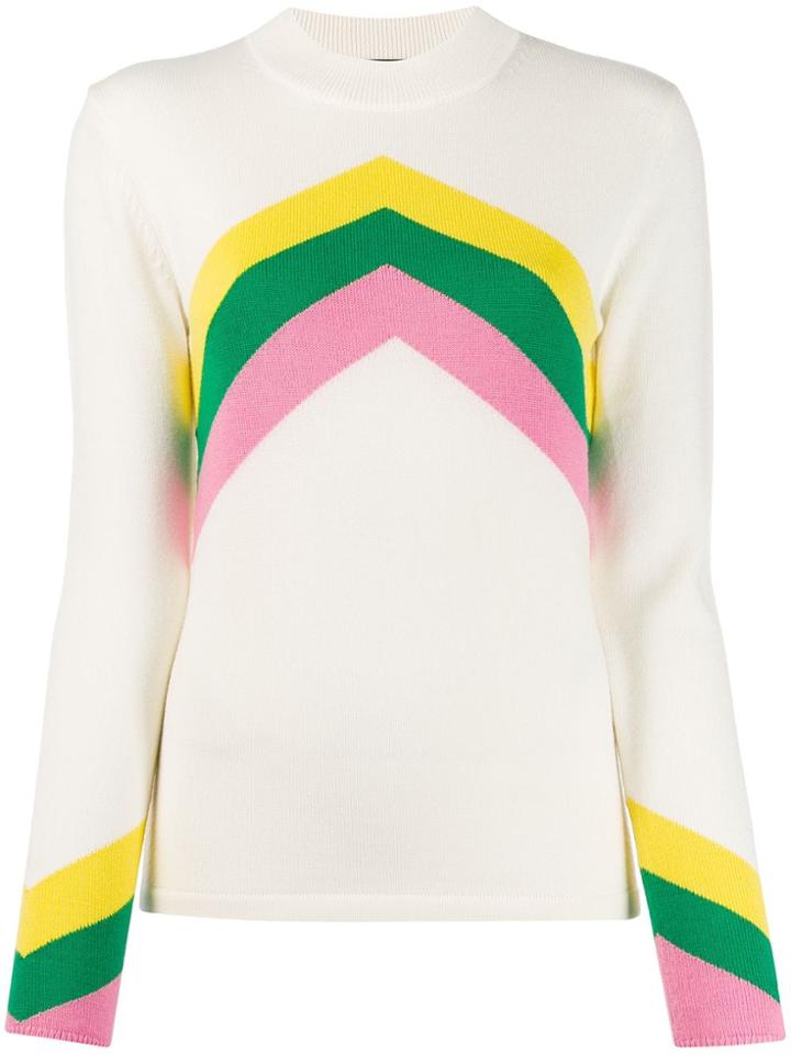 Perfect Moment Chevron Jumper - White