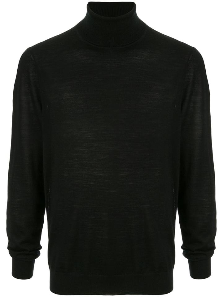 Hugo Hugo Boss Turtle Neck Jumper - Black