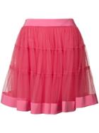 Moschino Tulle Mini Skirt - Pink & Purple