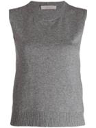 D.exterior Knitted Vest Top - Grey