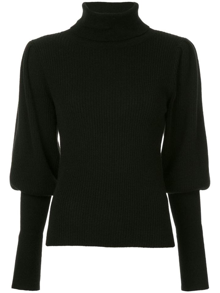 Milly Puff Sleeve Jumper - Black
