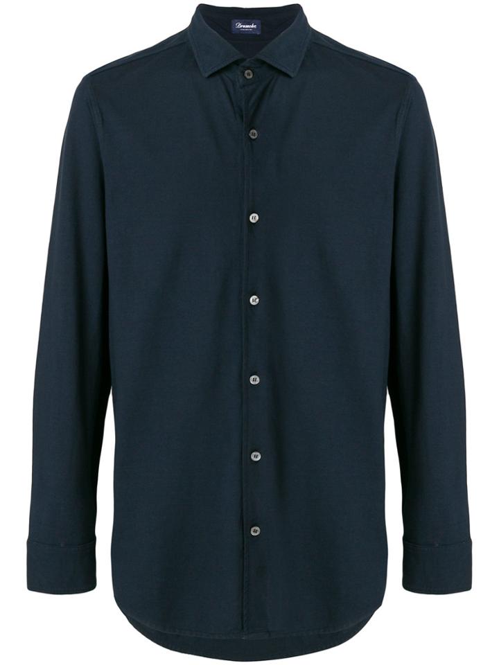 Drumohr Long Sleeve Shirt - Blue