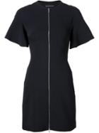 David Koma Funnel Sleeves Dress, Women's, Size: 10, Black, Acetate/lyocell/spandex/elastane/viscose