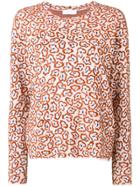 Christian Wijnants Abstract Floral Knitted Jumper - Brown