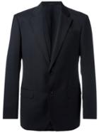Armani Collezioni Single-breasted Suit Jacket, Men's, Size: 50, Black, Wool/viscose/acetate/cupro