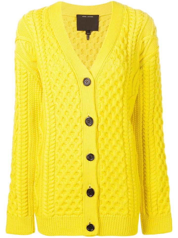 Marc Jacobs Chunky Knit Cardigan - Yellow