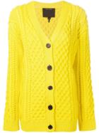 Marc Jacobs Chunky Knit Cardigan - Yellow