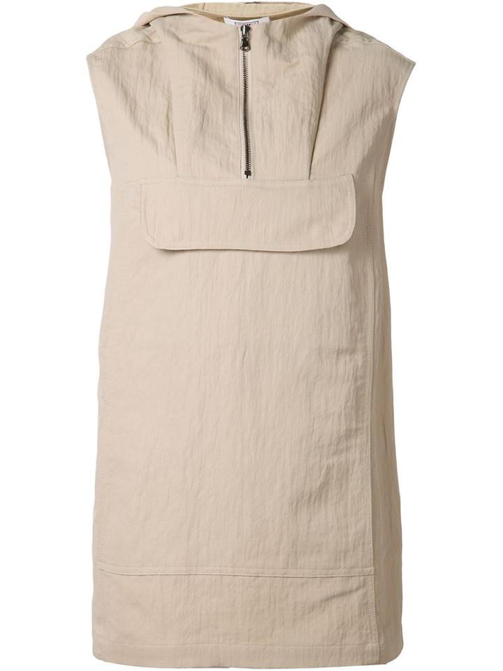 Nomia Sleeveless Hooded Top, Women's, Size: S, Nude/neutrals, Polyester