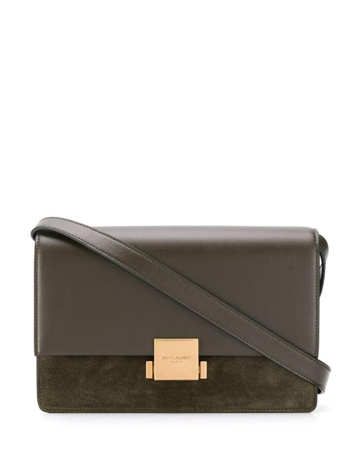 Saint Laurent Foldover Shoulder Bag - Brown