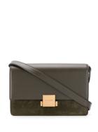 Saint Laurent Foldover Shoulder Bag - Brown