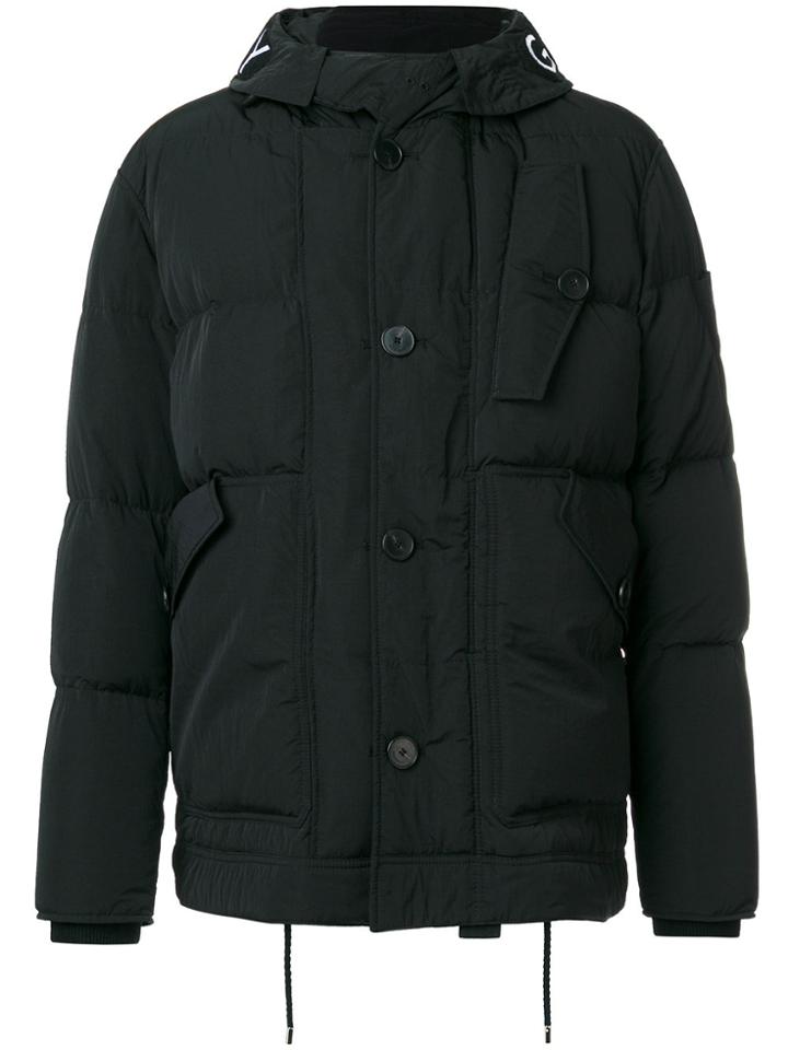 Givenchy Embroidered Logo Padded Jacket - Black
