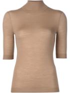 Protagonist Skin Tight Turtleneck Knitted Top, Women's, Size: Xs, Nude/neutrals, Virgin Wool