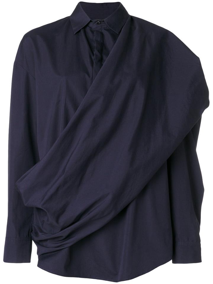 Chalayan Twisted Sash Shirt - Blue