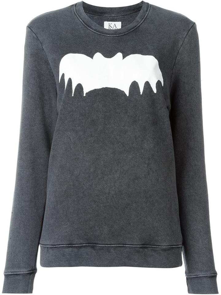 Zoe Karssen Bat Print Sweatshirt