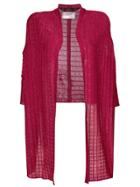 John Galliano Vintage Lured Knitted Cardigan - Pink & Purple