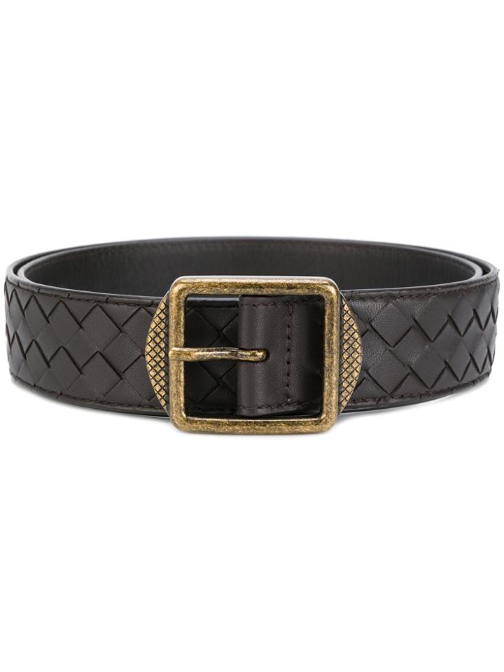 Bottega Veneta Intrecciato Belt - Brown