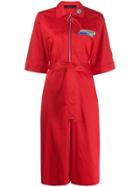 Frankie Morello Shirt Cropped Jumpsuit - Red