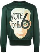 Jean Paul Gaultier Vintage Jpg Face Print Sweatshirt - Green