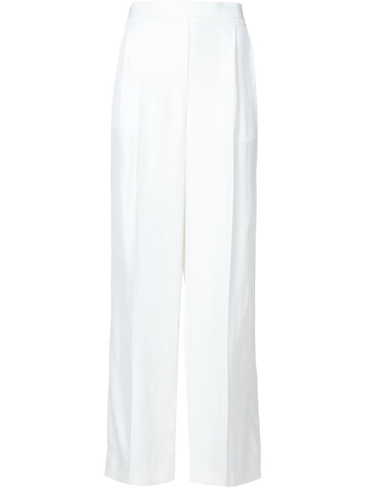 The Row High-waisted Trousers, Women's, Size: S, White, Viscose