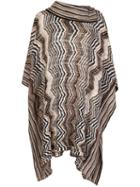 Missoni Knitted Poncho, Women's, Camel, Acrylic/cashmere/wool
