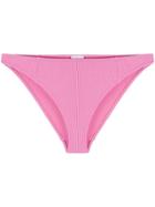 Ganni Ribbed Bikini Bottoms - Pink