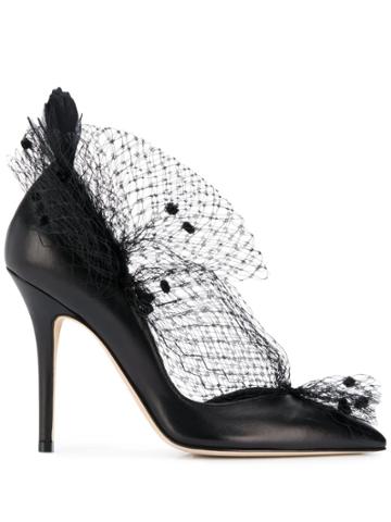 Andrea Mondin Gloria Veil Pumps - Black