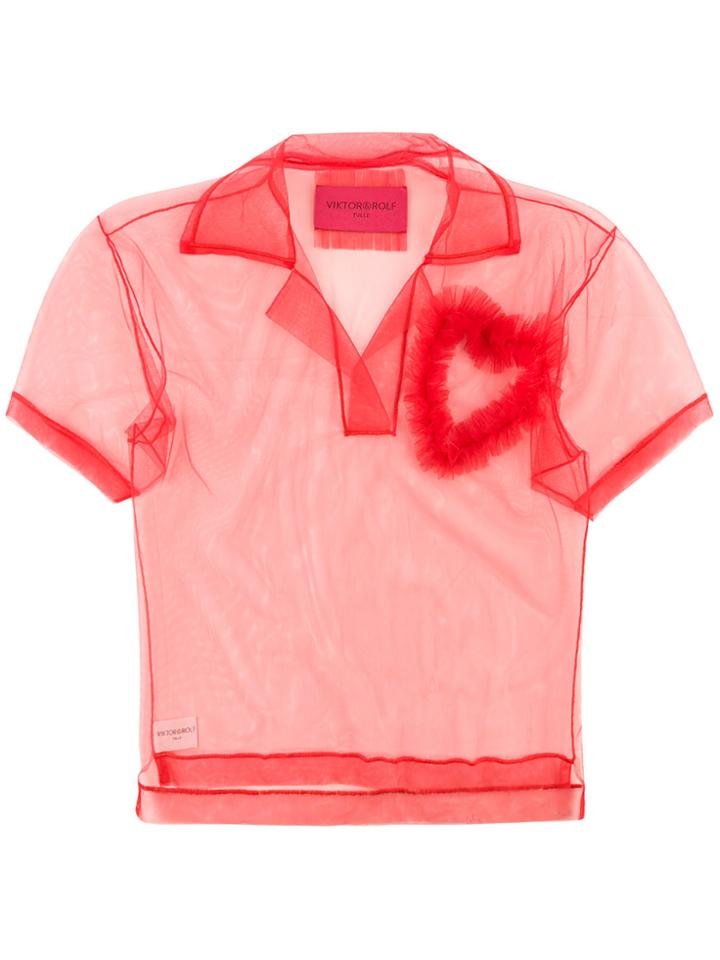 Viktor & Rolf Lovely Tulle Polo - Red