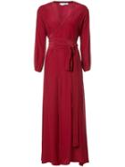 Rhode Resort Jagger Wrap Dress, Women's, Size: Large, Red, Silk
