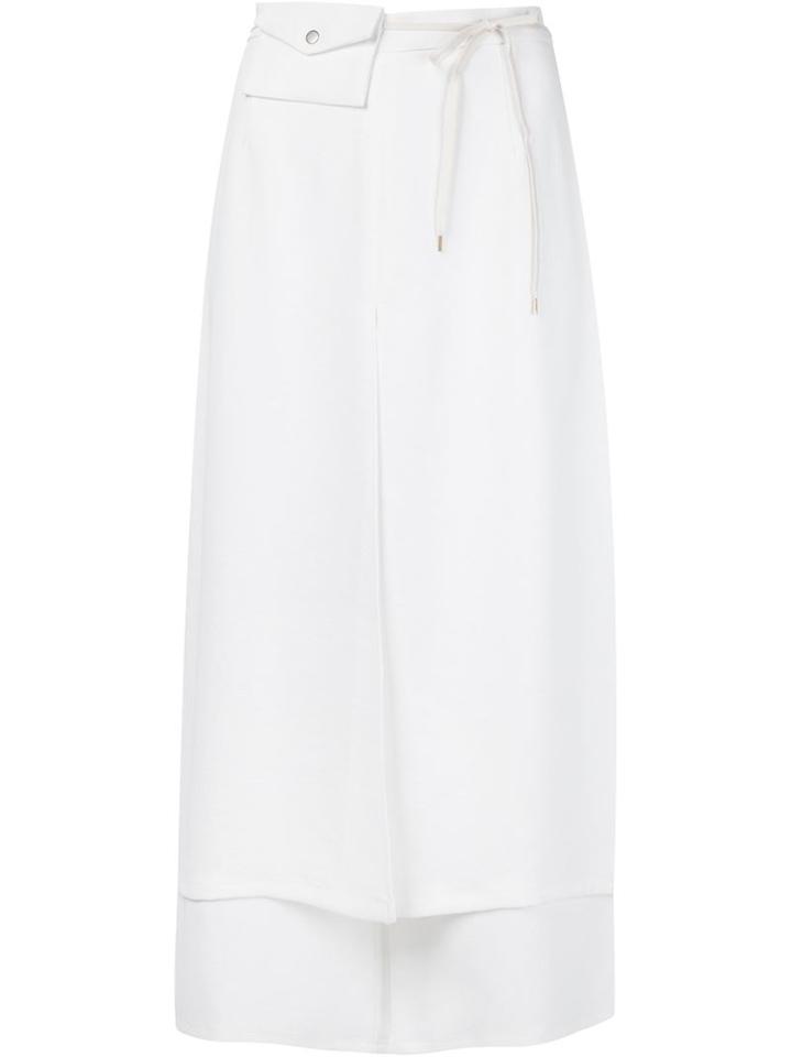 Rachel Comey Skirt Overlay Cropped Trousers, Women's, Size: 2, White, Polyester